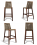 GAR Products Lure bar stool latte rope angles